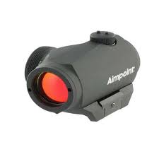 Aimpoint Micro H-1 2 MOA Red Dot Sight with Standard Mount for deer hunting