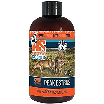 Nationwide Scents Doe Estrus Buck Attractant Whitetail Lure Hunting Scent Urine | Make Deer Scrape 2 oz (2 Bottles)